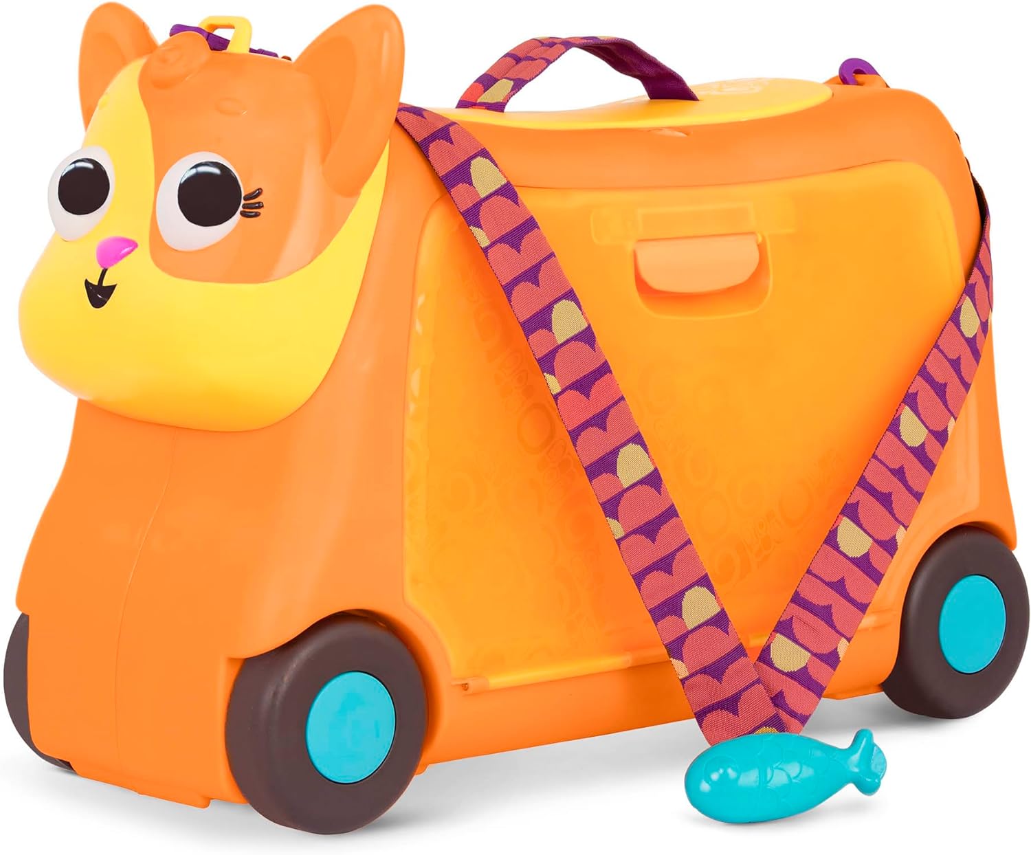 10. B Toys Gogo Cat Ride-on Kids Hard-Side Luggage